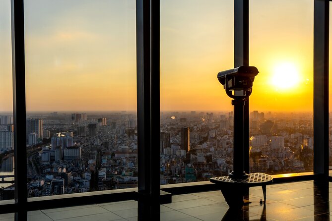 Bitexco Financial Tower: Saigon Skydeck General Admission Ticket - On-Site Experience: Maps, Displays, and the Glass Photo Reality