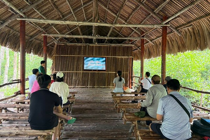 Can Gio Mangrove Adventure: Speedboat with Monkey Island - The crocodile stop and the optional crocodile fishing moment
