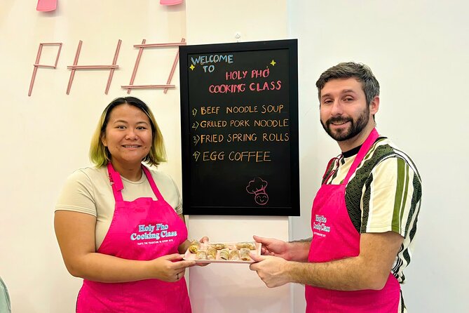 Cook 4 Local Vietnamese Dishes In Pink-themed Class & Market Tour - Learning From Eva and Kelsey: English-Friendly, Humorous Teaching