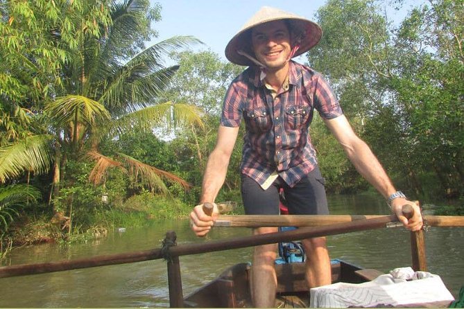 Full-day Cai Rang floating market - explore countryside, make bakery - from HCM - Cồn Sơn island time: fish-raft village, snakehead-fish dance, and orchard energy
