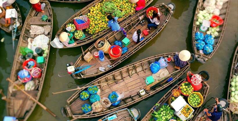 HCM: 2-Day Mekong Floating Market with Cooking & Bike Ride - Coconut Candy, Fruit Gardens, Folk Music, and Honey Tea