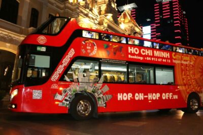 Ho Chi Minh City: Late-Night Open-Top Bus Tour - Where to meet: spotting the right red bus fast