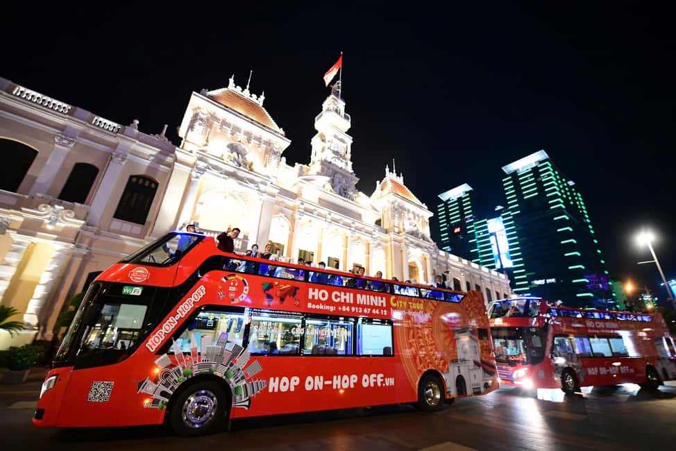 Ho Chi Minh City: Late-Night Open-Top Bus Tour - Landmark spotting: what you pass from the top deck