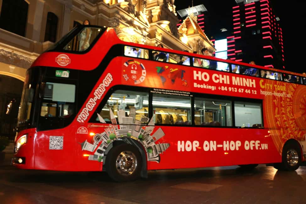 Ho Chi Minh City: Late-Night Open-Top Bus Tour - Where to meet: spotting the right red bus fast