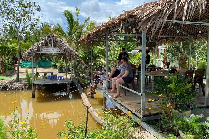 Mekong Delta Homestay Explore Nature 2-Day Family Tiny Garden - Day 2 at sunrise: bikes over rice fields, then market coffee