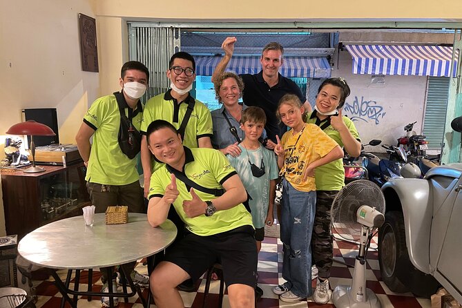 Saigon By Night and Street Food By Motorbike | Opt: Ao Dai Riders - The first bite: a grilled meat noodle salad to get you moving