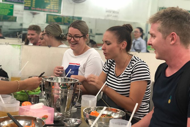 Saigon Evening Food Tour by Scooter - First stop: bun thit nuong and learning what to order