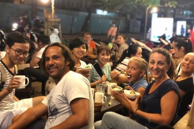 Saigon Evening Food Tour by Scooter - The $49 value: 7 meals plus scooters, helmets, and pickup