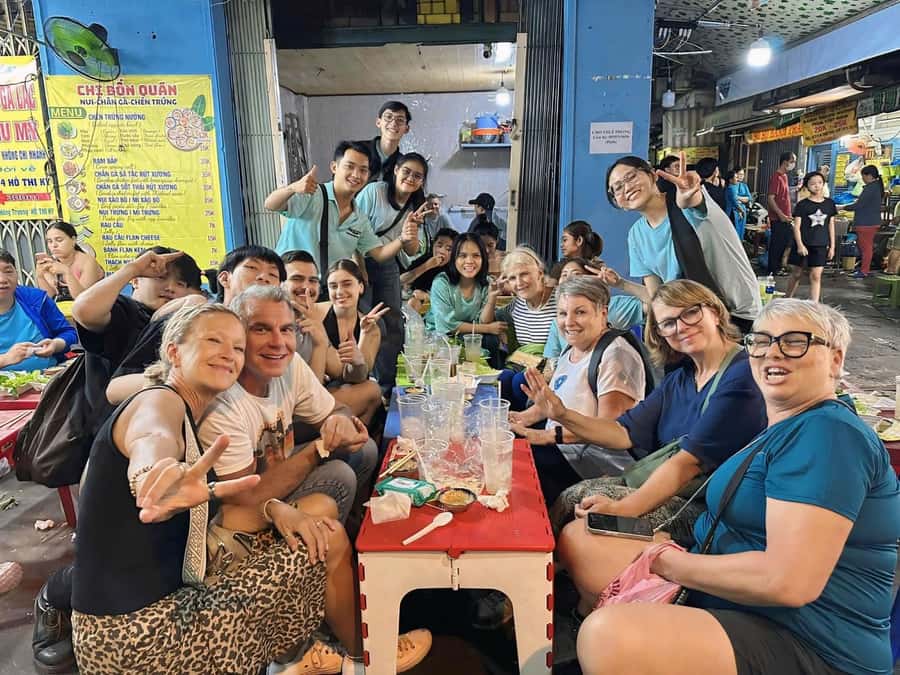 Saigon: Private Backstreets Walking Food Tour - Stop 1 in District 1: Bún Bò Huế instead of the usual phở