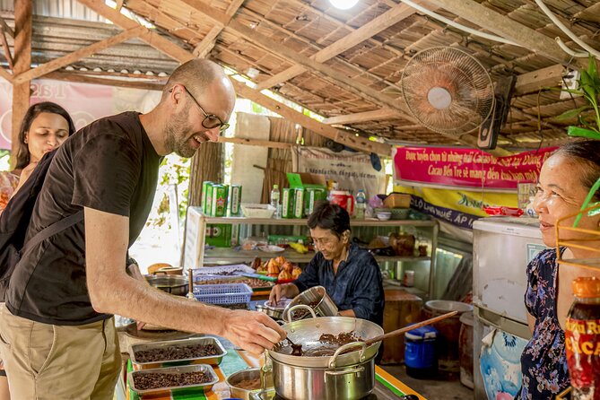 Small-Group Mekong Delta Day Trip: Boat Ride, Cottages & Pagoda - Ben Tre workshops: coconut candy, honey tea, and hands-on culture