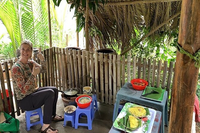 VIP Mekong Delta Adventure Cycling & Kayaking - Private Day Trip - Family Tiny Garden farm stop: biking through orchards and village life
